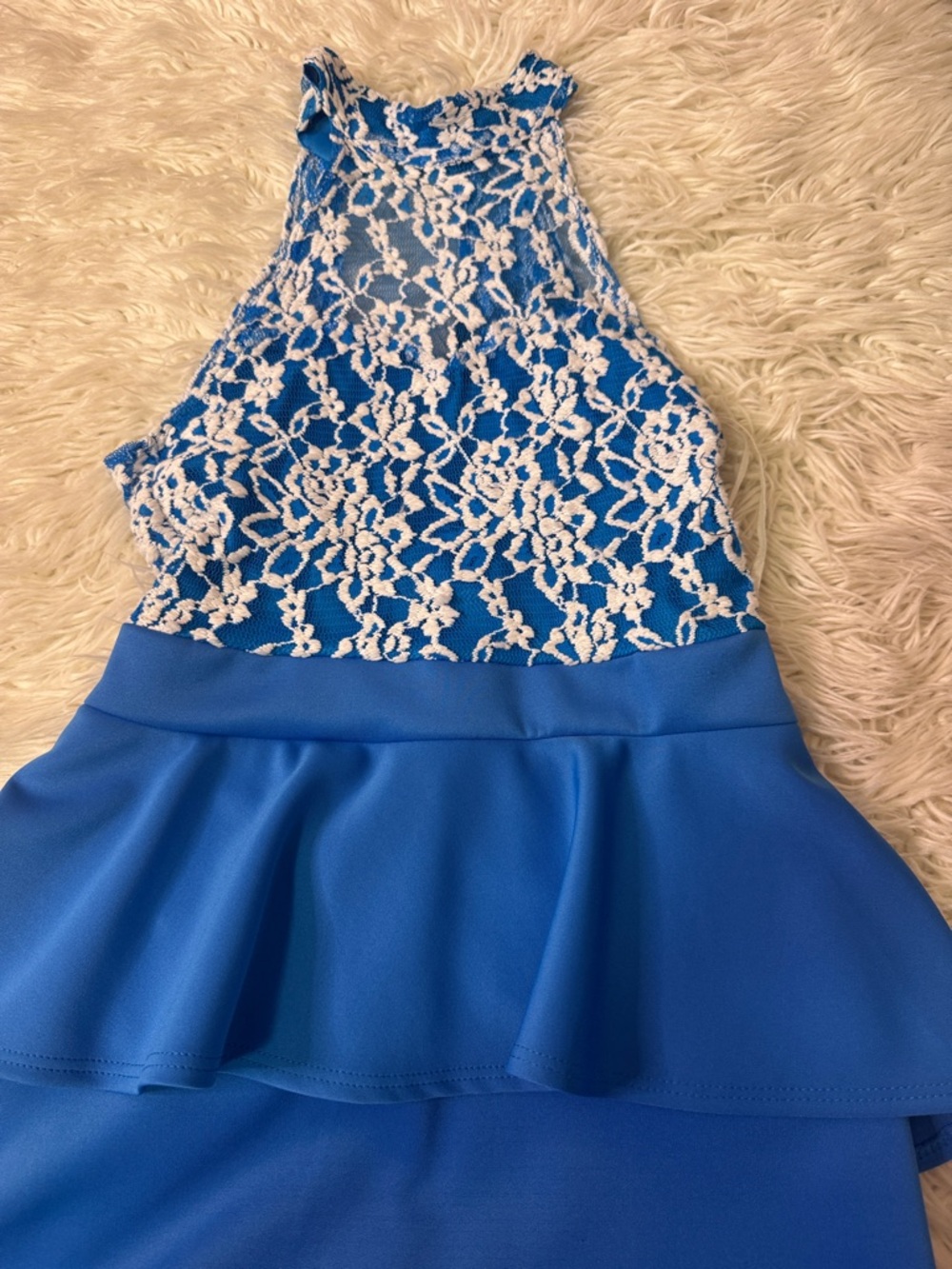 54 Blue Party Dress Snap M